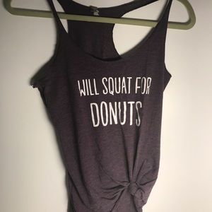 Will Squat For Donuts workout tank top